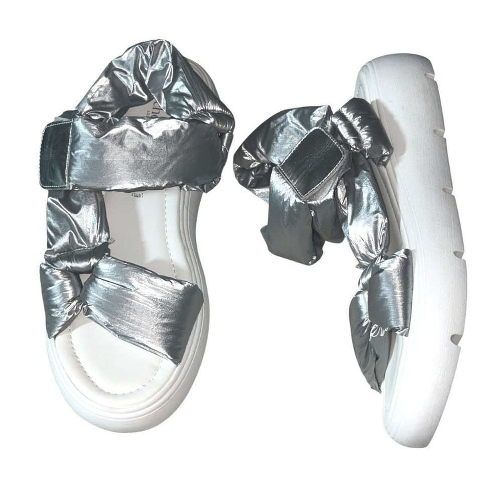 Seychelles‎ Italy Light Up Platform Metallic Sandals sz 8.5 MINT!